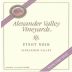 Alexander Valley Vineyards Pinot Noir 2010 Front Label