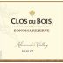 Clos du Bois Alexander Valley Reserve Merlot 2010 Front Label