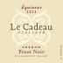 Le Cadeau Vineyard Equinoxe Pinot Noir 2012 Front Label