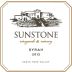 Sunstone Syrah 2012 Front Label