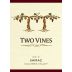 Two Vines Shiraz 2012 Front Label