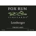 Fox Run Vineyards Lemberger 2013 Front Label