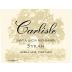 Carlisle Sierra Mar Vineyard Syrah 2012 Front Label