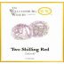 Williamsburg Winery Two Shillings Red 2014 Front Label