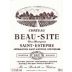 Chateau Beau-Site Saint-Estephe 1999 Front Label