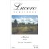 Lucero Vineyards Merlot 2010 Front Label
