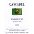 Cascabel Et Al Grenache 2000 Front Label