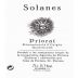 Cims de Porrera Solanes Priorat 2002 Front Label