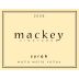 Mackey Vineyards Syrah 2008 Front Label