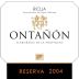 Bodegas Ontanon Reserva 2004 Front Label