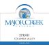 Major Creek Cellars Syrah 2014 Front Label