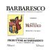 Produttori del Barbaresco Barbaresco Montefico Riserva 2005 Front Label