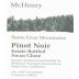 McHenry Vineyard Swan Clones Estate Pinot Noir 2013 Front Label