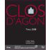 Clos d'Agon Emporda Tinto 2008 Front Label