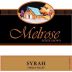 Melrose Wines Syrah 2009 Front Label