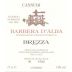 Brezza Barbera d'Alba Cannubi 2009 Front Label