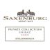 Saxenburg Private Collection Shiraz 2009 Front Label