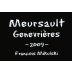 Domaine Francois Mikulski Mersault Les Genvrieres Premier Cru 2009 Front Label