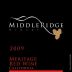 Middle Ridge Winery Meritage 2009 Front Label