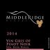 Middle Ridge Winery Vin Gris of Pinot Noir 2014 Front Label