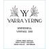 Yarra Yering Underhill Shiraz 2010 Front Label