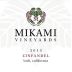 Mikami Vineyards Zinfandel 2013 Front Label