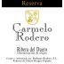 Carmelo Rodero Riserva 2010 Front Label