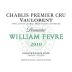 William Fevre Chablis Vaulorent Premier Cru 2010 Front Label