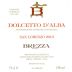 Brezza Dolcetto d'Alba San Lorenzo 2010 Front Label
