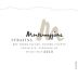Montemaggiore Syrafina Estate Syrah 2010 Front Label