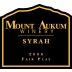 Mount Aukum Winery Syrah 2006 Front Label