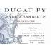 Dugat-Py Gevrey-Chambertin Premier Cru Vieilles Vignes 2011 Front Label
