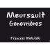 Domaine Francois Mikulski Mersault Les Genvrieres Premier Cru 2011 Front Label
