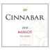 Cinnabar Paso Robles Merlot 2010 Front Label