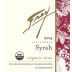 Frey Organic Syrah 2015 Front Label