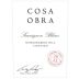 Cosa Obra Hummingbird Hill Vineyard Sauvignon Blanc 2012 Front Label