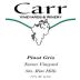 Carr Vineyards & Winery Turner Vineyard Pinot Gris 2010 Front Label