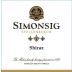 Simonsig Shiraz 2012 Front Label