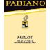 Fabiano Merlot 2012 Front Label