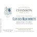 Domaine Chanson Clos des Marconnets 2012 Front Label