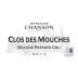 Chanson Pere & Fils Clos des Mouches Rouge 2012 Front Label