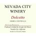 Nevada City Winery Dolcetto 2013 Front Label