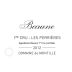 Domaine de Montille Beaune Les Perrieres Premier Cru 2012 Front Label