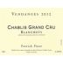 Patrick Piuze Chablis Blanchots Grand Cru 2012 Front Label