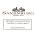 Saxenburg Private Collection Cabernet Sauvignon 2012 Front Label