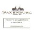 Saxenburg Private Collection Pinotage 2012 Front Label
