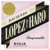 Hacienda Lopez de Haro Tempranillo 2012 Front Label