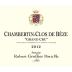 Domaine Robert Groffier Chambertin-Clos de Beze Grand Cru 2012 Front Label