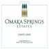 Omaka Springs Pinot Gris 2013 Front Label