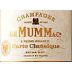G.H. Mumm Extra Dry Champagne Front Label
